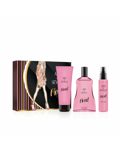 Aire Sevilla Flow! Women's Perfume Set 3pcs - Fresh Eau de Toilette
