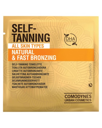 Zelfbronsende doekjes Natural & Fast Bronzing Comodynes Tanning