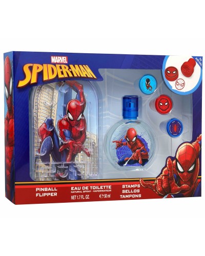 Kinderparfum Air-Val SPIDERMAN EDT 50+PINBALL EDT 50 ml 3 Onderdelen