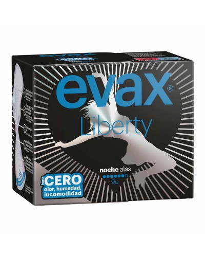 Evax Compresas Noche con Alas, Extra Protección & Confort (10 uds)
