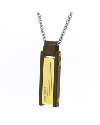 Time Force Ciondolo Uomo TS5091CS - Collana Acciaio 56cm - Stile e Forza
