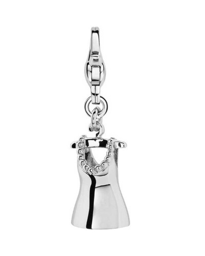 Ti Sento Charm Argento 925 Donna - Pendente 2cm con Zirconi - Elegante

