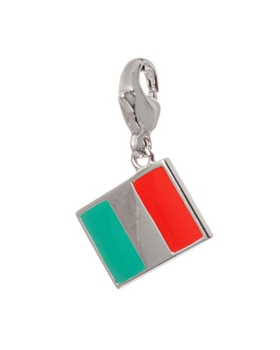 Ti Sento Charm Donna 8304IT: Rosso, Verde, Argento Sterling 925 (1cm)
