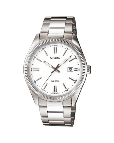 Casio Montre Femme Blanc/Or Rose, Ø 39mm/30mm, Élégante et Raffinée

