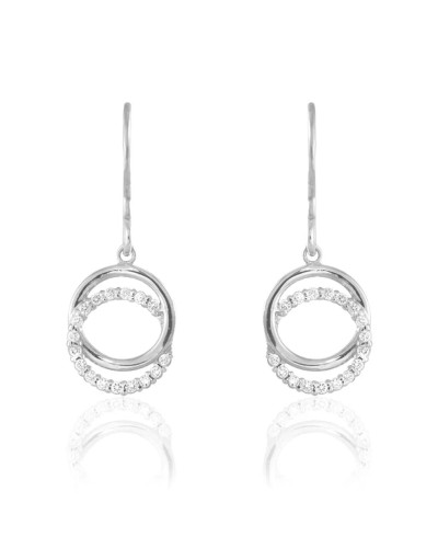 Stroili Boucles d'oreilles Pendantes Femme Cristaux Argent 1680523
