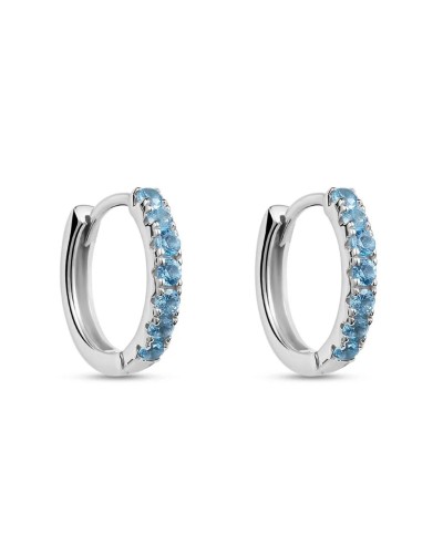 Stroili Boucles d'Oreilles Femme Cercle Cristaux Argent 1682416
