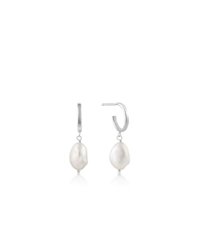 Ania Haie Boucles d'Oreilles Femme Créoles Argent 925 - 2 cm - Élégantes
