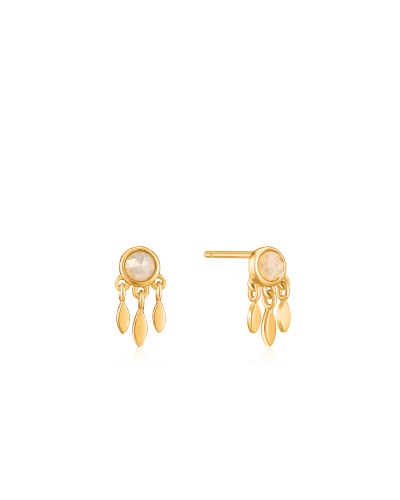 Ania Haie Boucles d'oreilles Argent 925 Or 1cm - Créoles Minimal Femme
