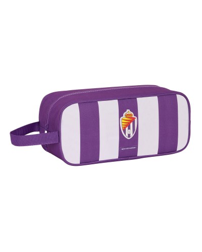 Schuhschrank Real Valladolid C.F. Weiß Lila - Platzsparend Reise 34x15x14cm
