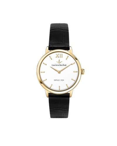 Lucien Rochat Men's Watch White/Black - Elegant & Modern Style
