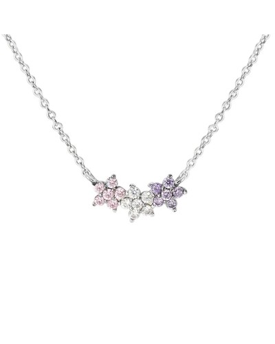 Stroili Collier Femme Or Rose Cristaux - Bijou Élégant
