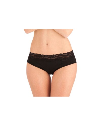 Femme Republique Menstruationsslips Schwarz - Mittlere Periode, Atmungsaktiv
