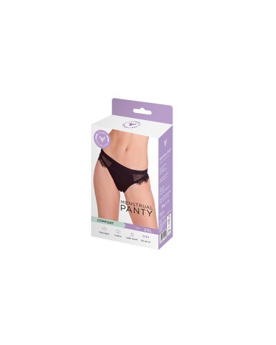 Femme Republique Menstrual Underwear Black - Medium Absorbency, Eco-Friendly

