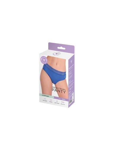 Femme Republique Culottes Menstruelles Bleu - Flux Moyen - Coton Bio
