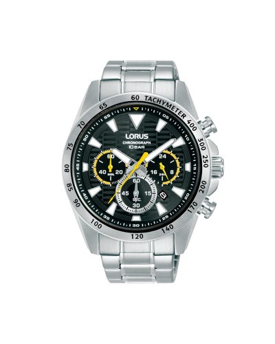 Lorus Montre Homme RT351KX9 Noir Argenté - Chronographe Acier
