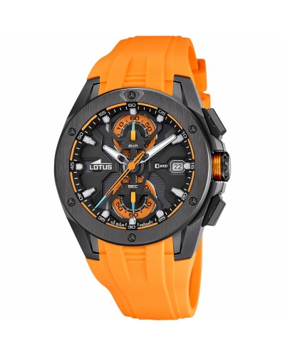 Lotus Men's Watch 18943/3 Black: Chronograph Steel, Elegant Design
