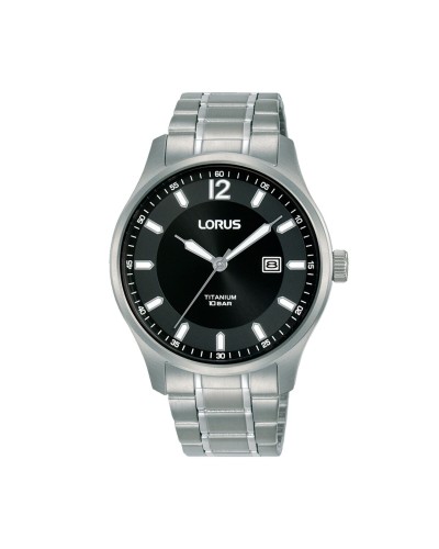 Lorus Montre Homme RH995QX9 : Noir Argenté, Résistant à l'Eau
