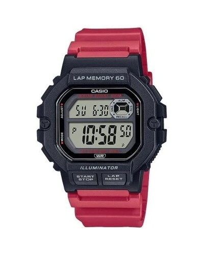 Casio ILLUMINATOR Herrenuhr Schwarz Ø 44.5mm - Digital und LED-Beleuchtung
