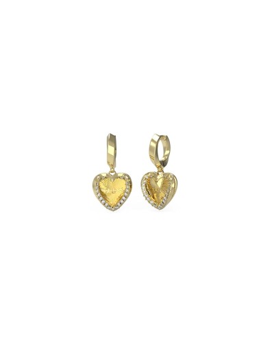 Guess Pendientes Mujer Colgantes Dorados Cristales - JUBE04608JWYGT-U
