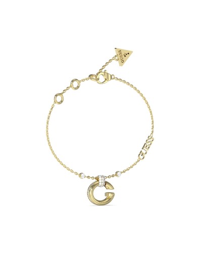 Guess Brazalete de Mujer JUBB04519JWYGS Oro Amarillo Cristales
