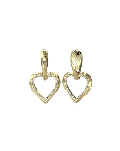 Guess Women's Earrings JUBE04617JWYGT-U Yellow Gold Crystals
