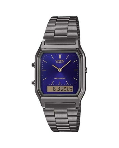 Casio AQ-230EGG-2AEF Men's Watch Black Silver - Digital Analog
