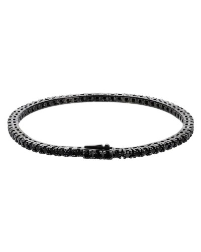 Albert M. Bracciale Uomo Acciaio Nero Maglia Bizantina - WSOX00568.RT.BLK.21
