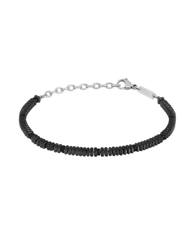 Bracciale Uomo Breil TJ3431 Acciaio Maglia Milano Nero
