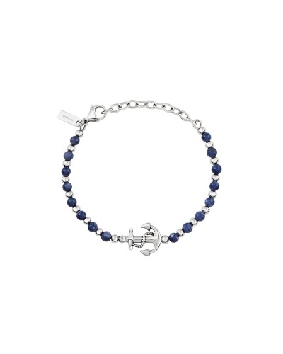 Breil Bracciale Uomo Acciaio Maglia Milano Nera - TJ3588
