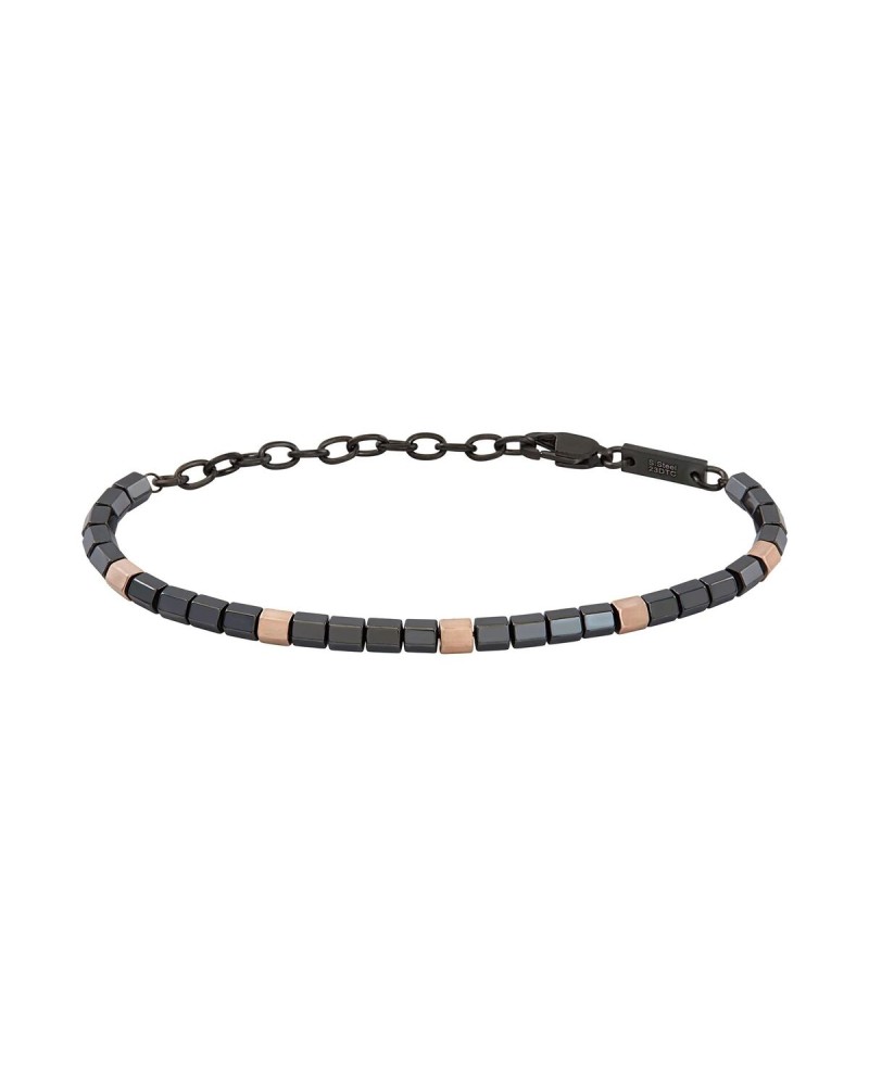 Bracciale Uomo Breil TJ3554 Acciaio Inox Maglia Milano Nero