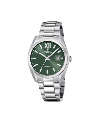 Festina Men's Watch Green Silver Ø40mm - Elegant & Sporty Chronograph
