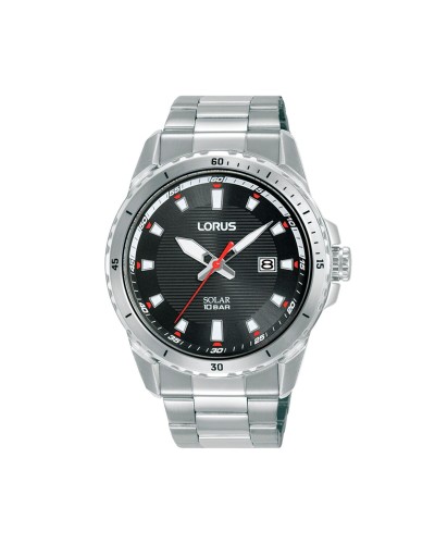 Lorus Orologio Uomo RX367AX9 Nero Argento - Cronografo Sportivo
