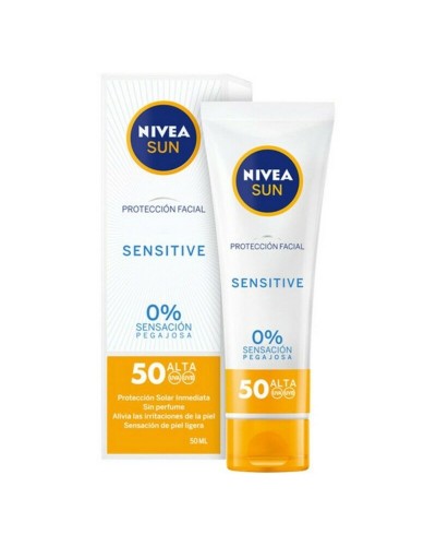 Nivea Sun Sensitive Protezione Solare Viso SPF50+ - Pelle Sensibile 50ml
