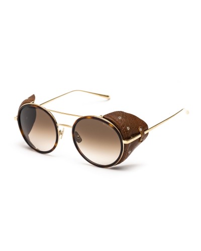 Belstaff Pinner Dorado: Sonnenbrille für Damen, goldfarbener Rahmen, Ø 53 mm
