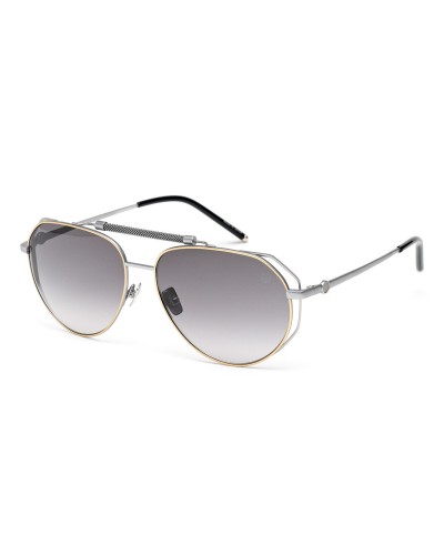 Belstaff Legend: Gafas de Sol para Hombre, Gris/Oro, Lentes de 60mm - Protección UV
