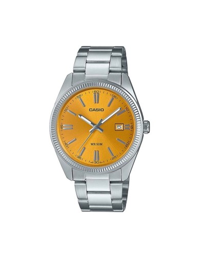 Casio MTP-1302PD-9AVEF : Montre Homme Argent, Cadran Or, Étanche
