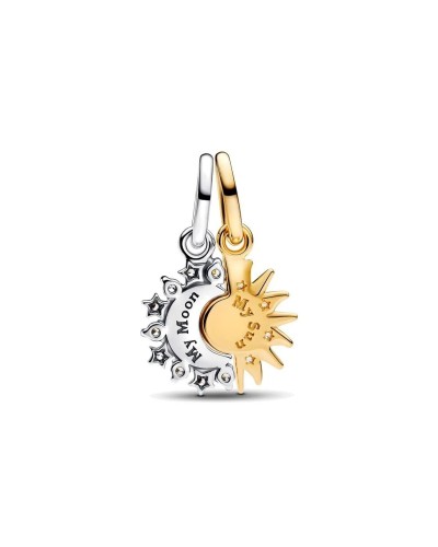 Pandora Charm Colgante Corazón Brillante Bicolor - Joya Mujer
