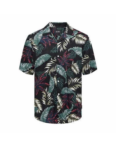 Only & Sons Camisa Cuba Hombre Manga Corta Casual - Algodón Fresco
