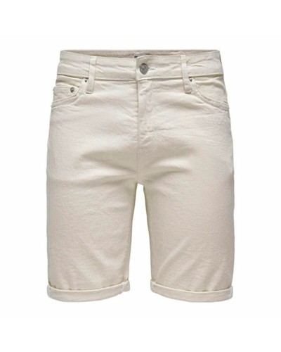 Heren Shorts Only & Sons Onsply 9296 Ecru Beige