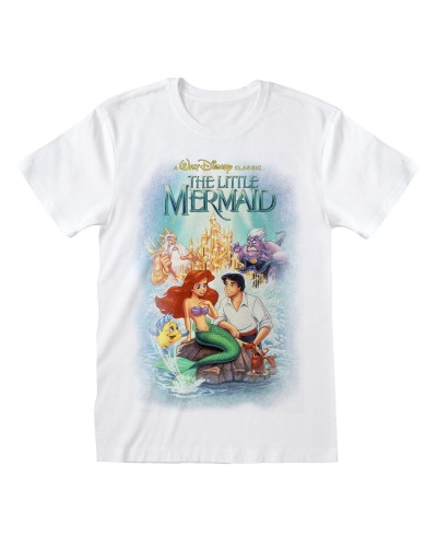 The Little Mermaid Classic Poster White Unisex T-Shirt - Premium Cotton
