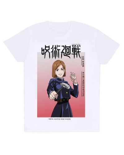 Jujutsu Kaisen - Camiseta Nobara Sombras Blanco Unisex - Manga Anime
