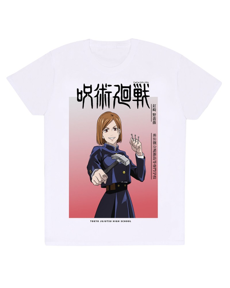 Jujutsu Kaisen - Maglietta Nobara Ombre Bianco Unisex - Manga Anime