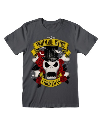 T-shirt med kortärm The Nightmare Before Christmas Top Hat Jack Grafit Unisex