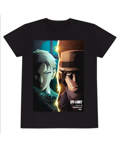T-Shirt met Korte Mouwen Spy X Family Spitscreen Zwart Uniseks