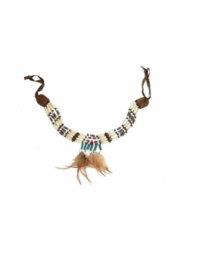 My Other Me Indianer-Stil Federn Anhänger - Einzigartiges Kostüm Accessoire
