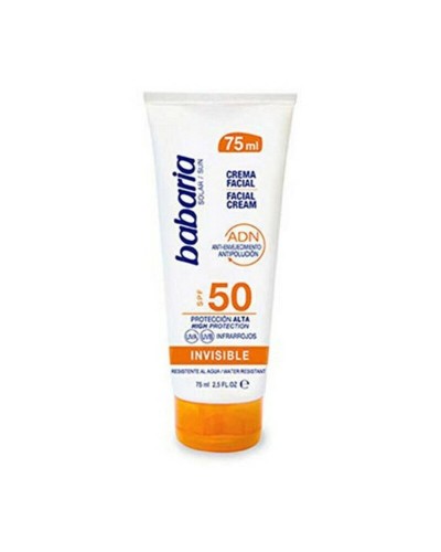 Kasvojen aurinkovoide SOLAR ADN INVISIBLE Babaria Solar Adn Invisible Spf 50 (75 ml) 75 ml Spf 50