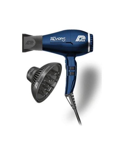 Parlux Alyon Bleu Nuit : Sèche-cheveux Professionnel Séchage Rapide - 2 Embouts

