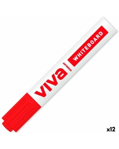 Molin Viva: Pennarelli Lavagna Rossi - Set 12 Unità - Scrittura Fluida
