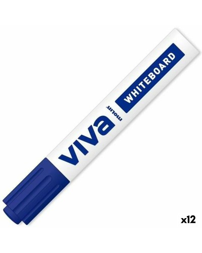 Whiteboard-marker Molin Viva Blauw (12 Stuks)