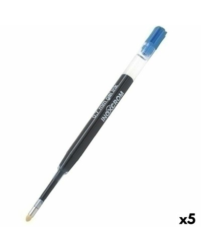 Inoxcrom Recambio Roller Gel 0.7mm - Bolígrafo Tinta Negra, 5 Unidades
